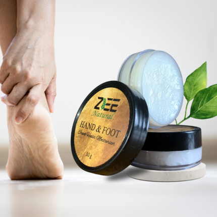 Healthy and glowing female hand and foot skin restored using hand and foot moisturizer by zee natural